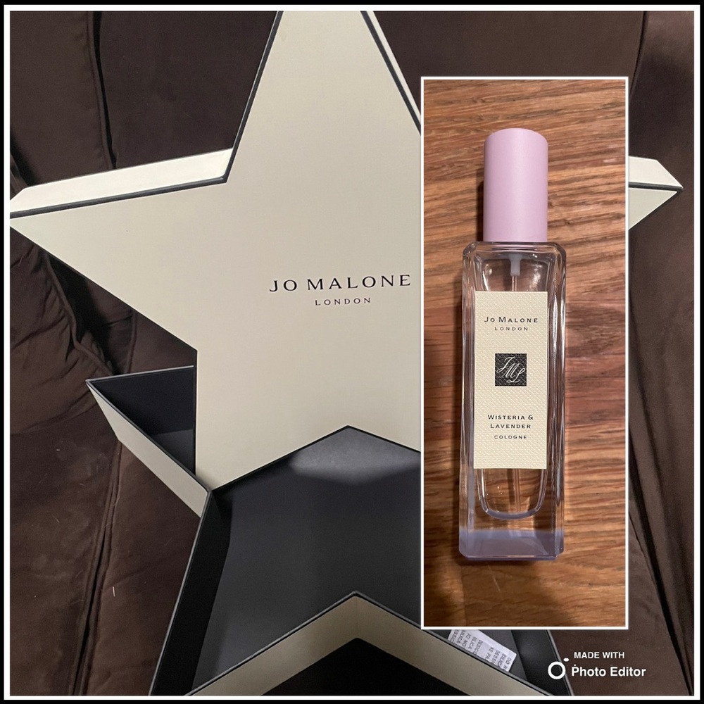 Jo Malone Star Display box with Wisteria & Lavender cologne